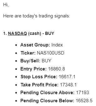 Trading signals